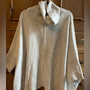 Loft Sweater Poncho Speckled